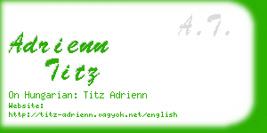 adrienn titz business card